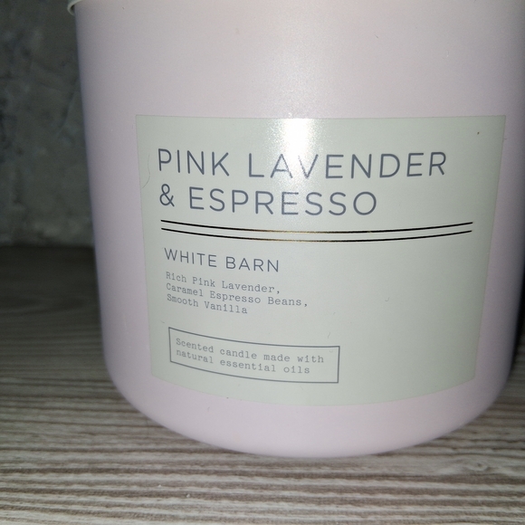 White Barn Other - Bath & Body Works/ White Barn PINK LAVENDER & ESPRESSO 3-Wick 14.5oz. Candle NEW